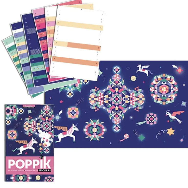 Poster Constellations - 1000 stickers - Poppik
