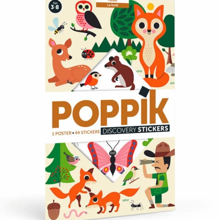 Poster Discovery Poppik et 44 stickers - La Forêt
