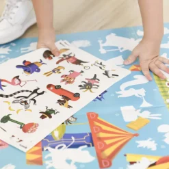 Poster Discovery Poppik et 52 stickers - Le jeux des animaux