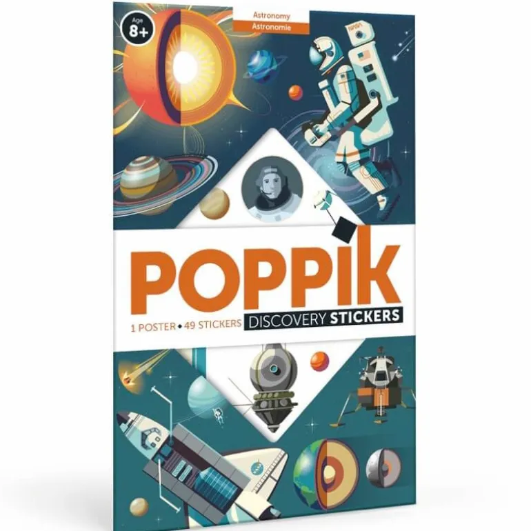 Poster Discovery Poppik et 49 stickers - Astronomie