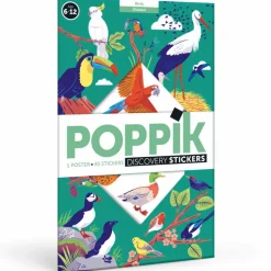 Poster Discovery Poppik et 45 stickers - Les Oiseaux