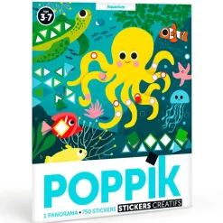 Poster Panorama Poppik et 750 gommettes - Aquarium