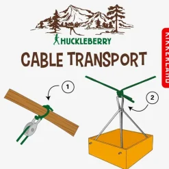 Poulie et cable mini-tyrolienne - Huckleberry
