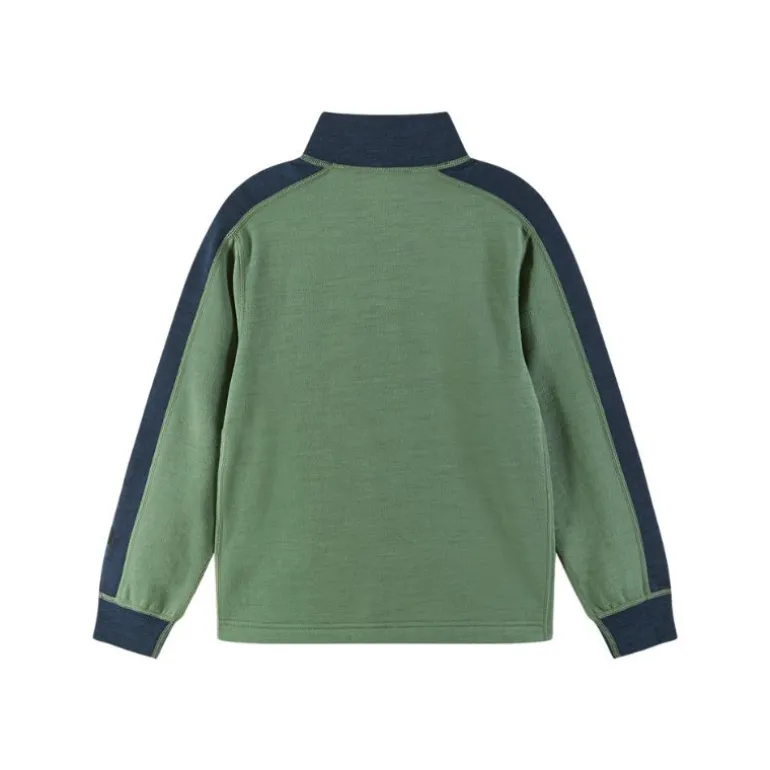 Pull en laine merinos enfant Merin - Reima - Green Clay