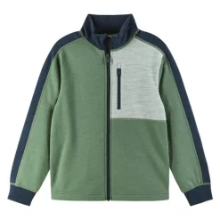 Pull en laine merinos enfant Merin - Reima - Green Clay