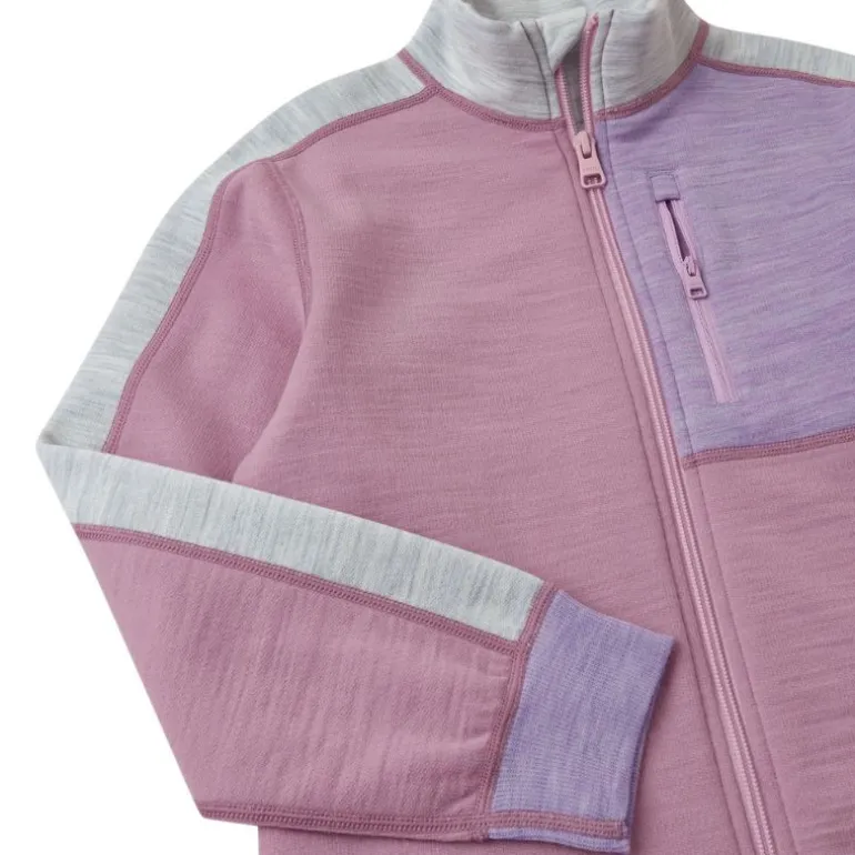 Pull en laine merinos enfant Merin - Reima - Grey Pink