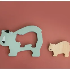 Puzzle bébé en bois Trixie - Ours Polaire