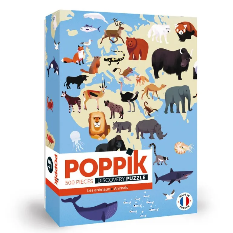 Puzzle éducatif Poppik - Les animaux - 500 pièces