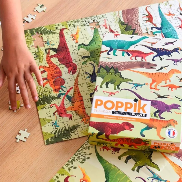 Puzzle éducatif Poppik - Les dinosaures - 280 pièces