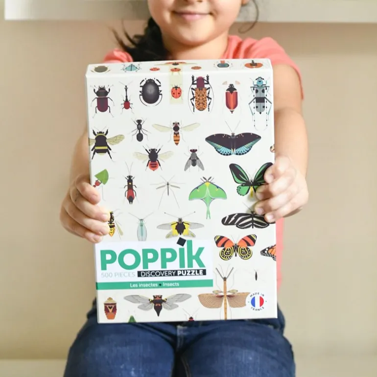 Puzzle éducatif Poppik - Les insectes - 500 pièces