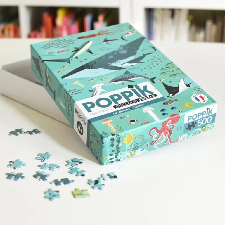 Puzzle éducatif Poppik - Les océans - 500 pièces