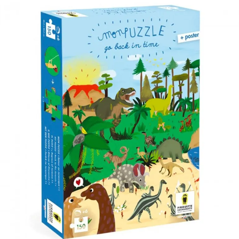 Puzzles Go Back in time - Dinosaures - Pirouette Cacahouète