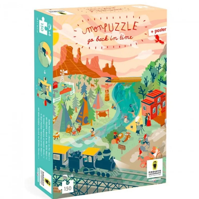 Puzzles Go Back in time - Far west - Pirouette Cacahouète