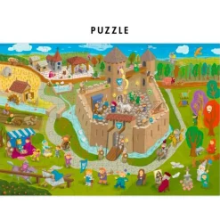 Puzzles Go Back in time - Moyen Age - Pirouette Cacahouète
