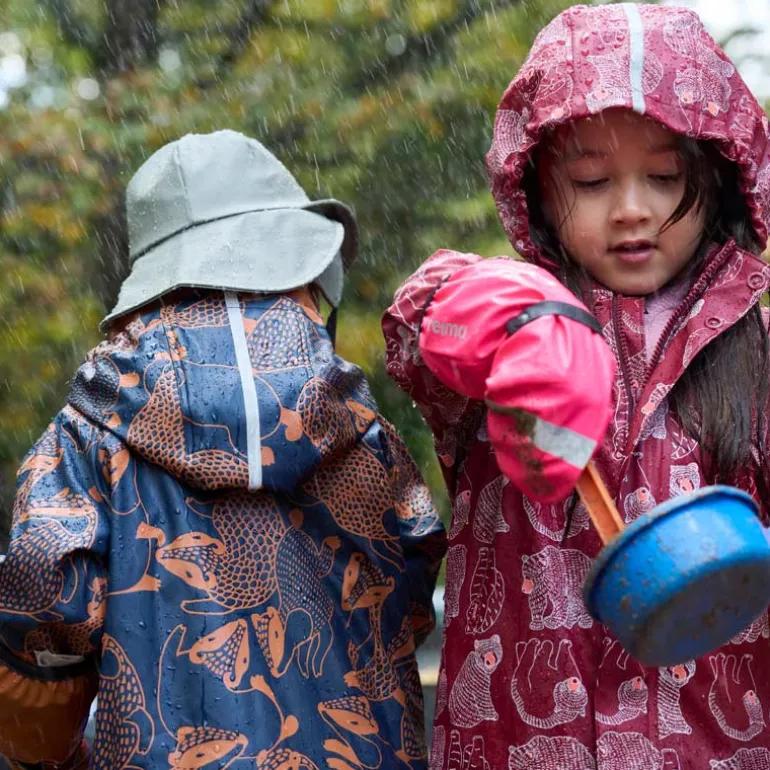 Raincoat Koski - 100% waterproof et doublé polaire - Reima - Navy