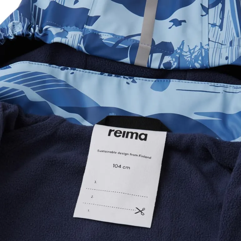 Raincoat Koski - 100% waterproof et doublé polaire - Reima - Denim Blue