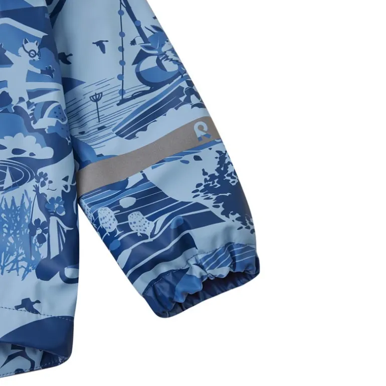 Raincoat Koski - 100% waterproof et doublé polaire - Reima - Denim Blue