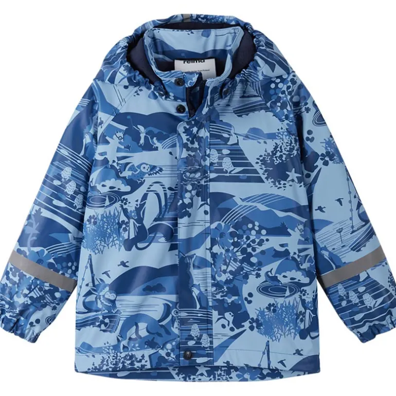 Raincoat Koski - 100% waterproof et doublé polaire - Reima - Denim Blue