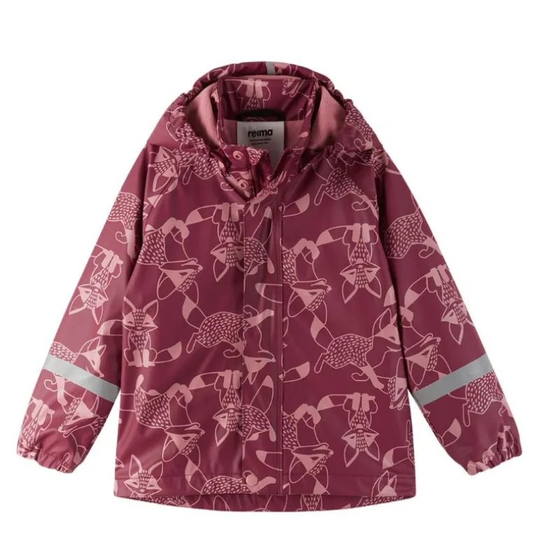 Raincoat Koski - 100% waterproof et doublé polaire - Reima - Jam Red