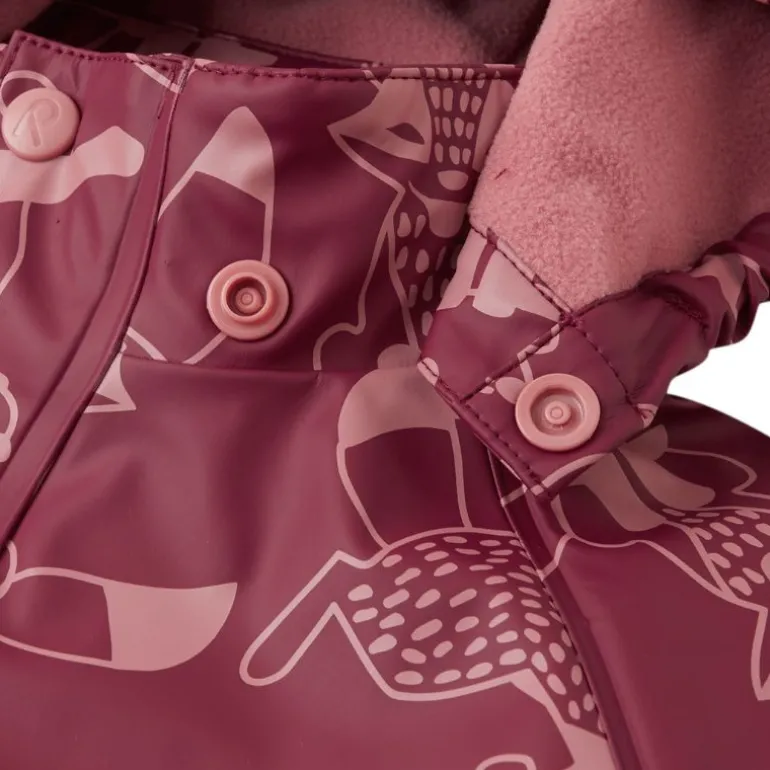 Raincoat Koski - 100% waterproof et doublé polaire - Reima - Jam Red