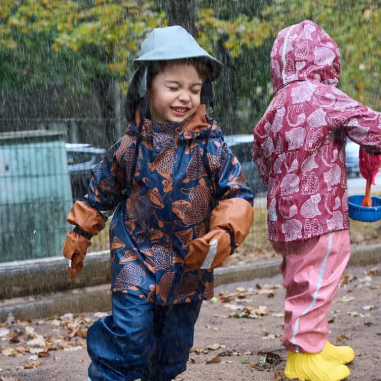 Raincoat Koski - 100% waterproof et doublé polaire - Reima - Jam Red