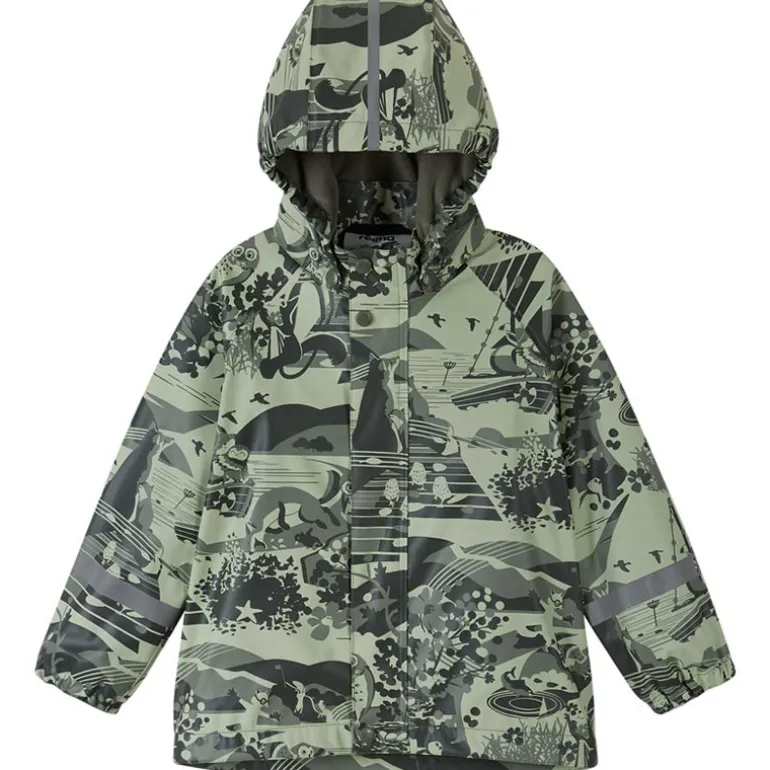 Raincoat Koski - 100% waterproof et doublé polaire - Reima - Greyish Green