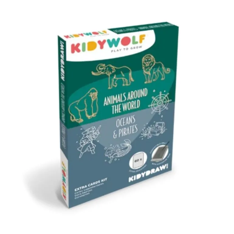 Recharge Kidydraw Mini - Océan Pirates & Animaux autour du Monde - Kidywolf