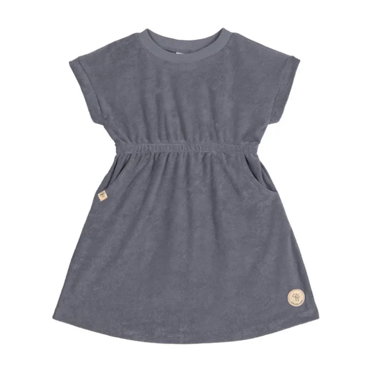 Robe éponge bébé en coton bio - Lassig - Anthracite