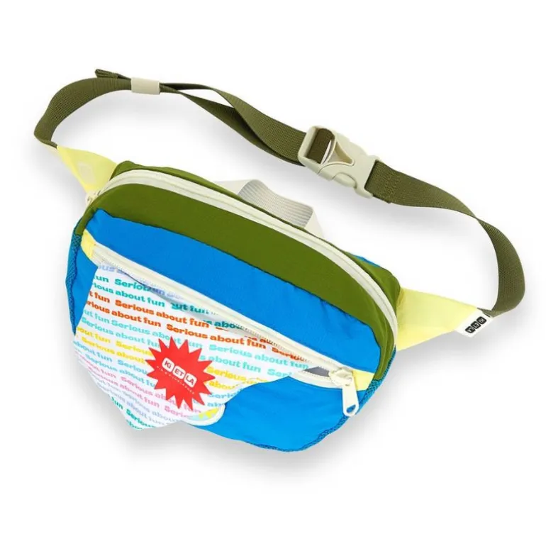 Sac banane enfant Vibe - KietLa - Kaki Bleu