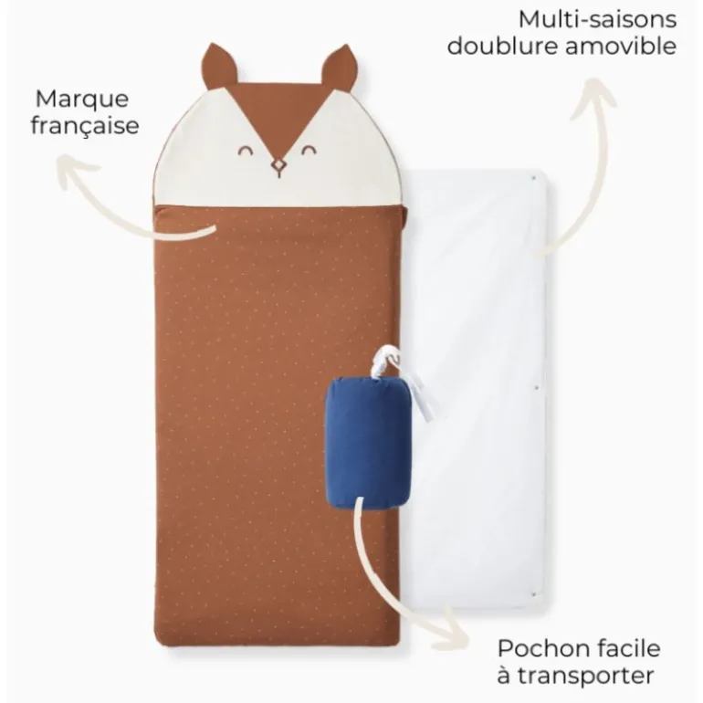Sac de couchage maternelle - Les Petites Billes - Ecureuil