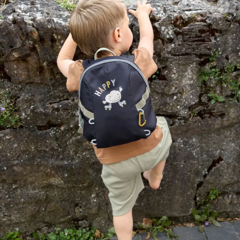 Sac à dos bébé - Tiny Outdoor - Lassig - Nuage / Bleu foncé
