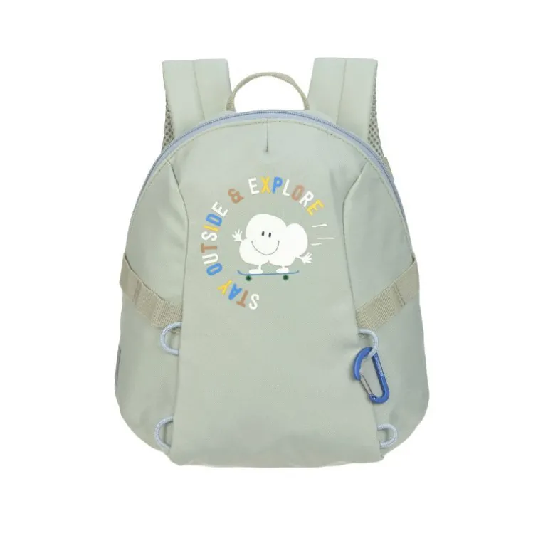 Sac à dos bébé - Tiny Outdoor - Lassig - Nuage / Kaki clair