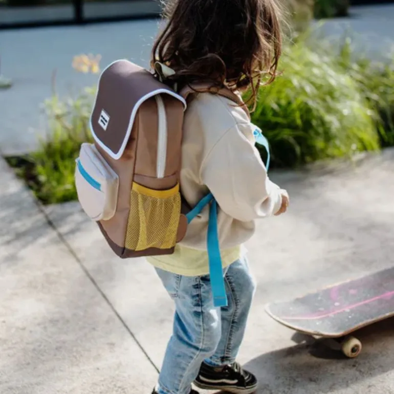 Sac à dos carré - Hello Hossy - Mini Walnut