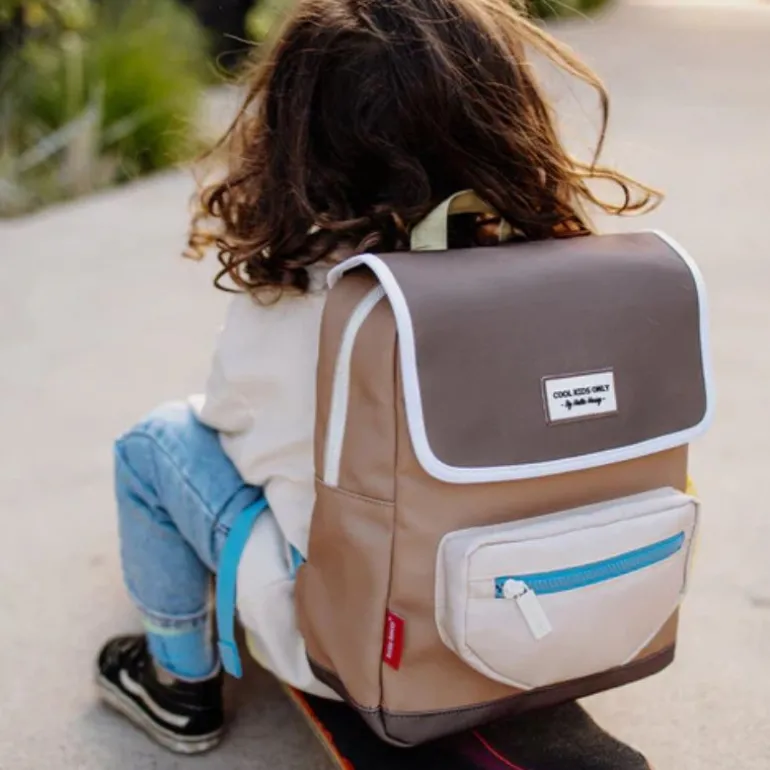 Sac à dos carré - Hello Hossy - Mini Walnut
