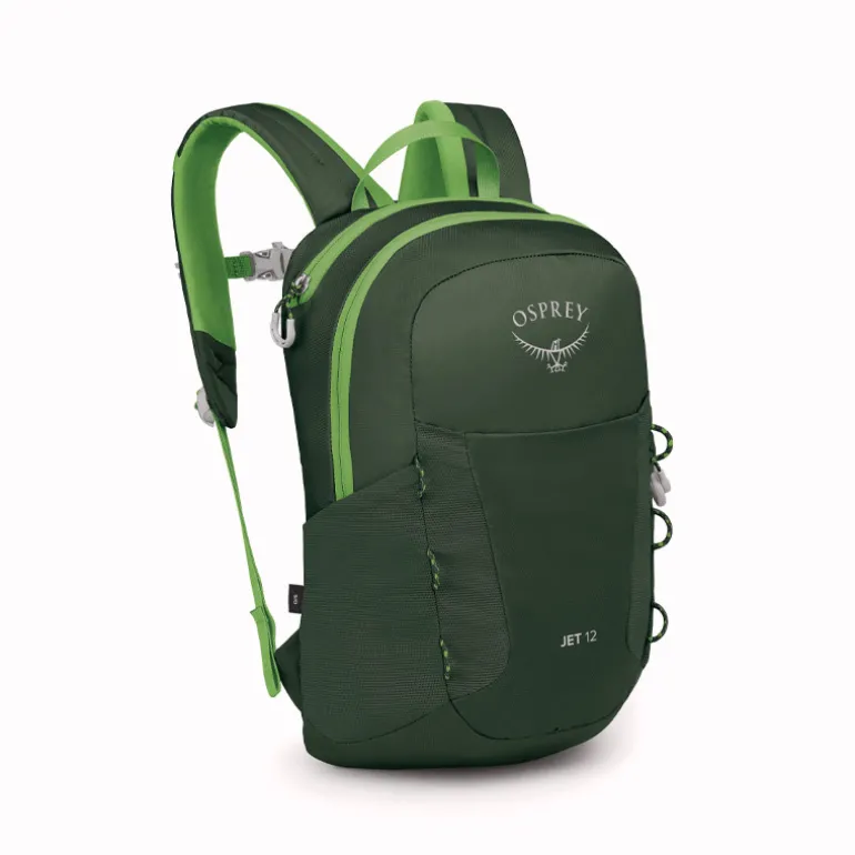 Sac à dos randonnée enfant Jet 12 Osprey - Green Canopy / Limeli