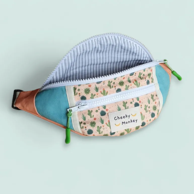 Sacoche banane enfant - Cheeky Monkey - Cactus