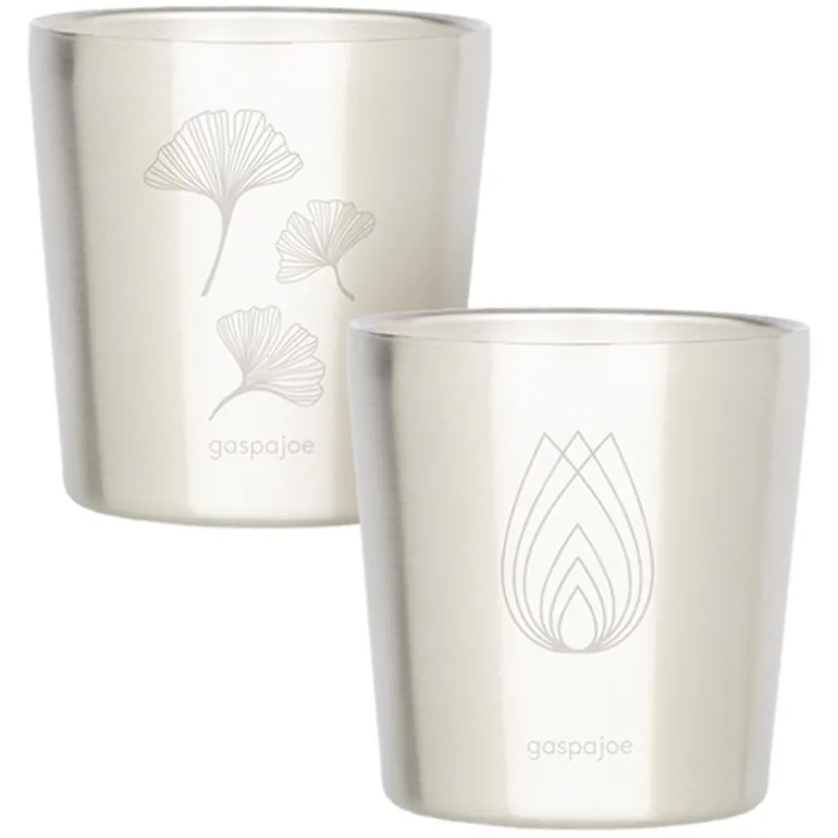 Set de 2 Gobelets Inox enfant - Gaspajoe Zen - Ginko - Lotus