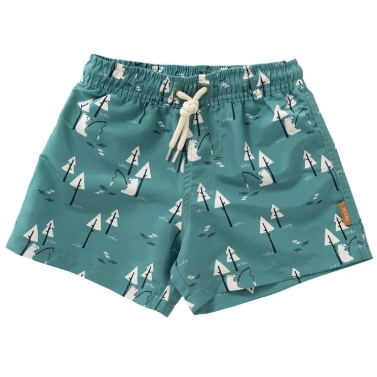 Short de bain enfant anti-UV - Fresk - Fishing Bear