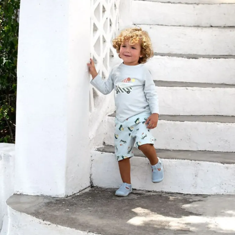 Short de bain enfant anti-UV - Lassig - Camion de glace illusion bleu