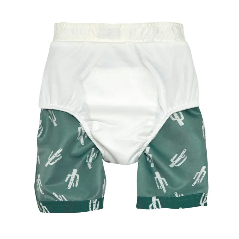 Short de bain enfant anti-UV - Lassig - Cactus vert