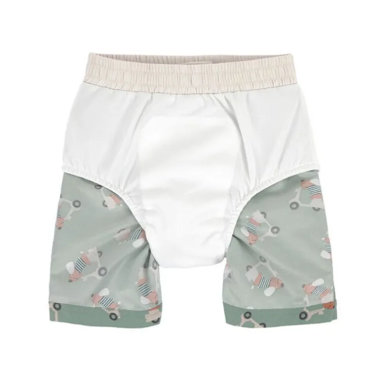 Short de bain enfant anti-UV - Lassig - Scooter/Chien vert