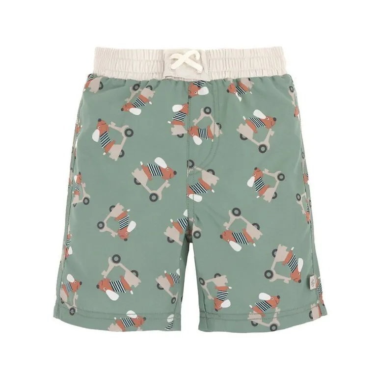 Short de bain enfant anti-UV - Lassig - Scooter/Chien vert