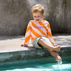 Short de bain enfant anti-UV - Lassig - Scooter/Chien vert