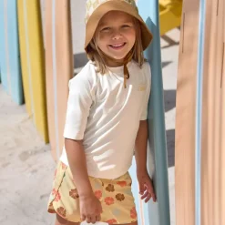 Short de bain enfant - Lassig - Fleurs vanille
