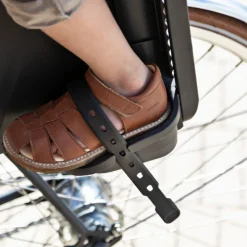 Siège vélo arrière Urban Iki - Fixation porte bagage - Noir / Marron