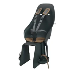 Siège vélo arrière Urban Iki - Fixation porte bagage - Noir / Marron