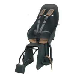 Siège vélo arrière Urban Iki - Fixation cadre - Noir / Marron