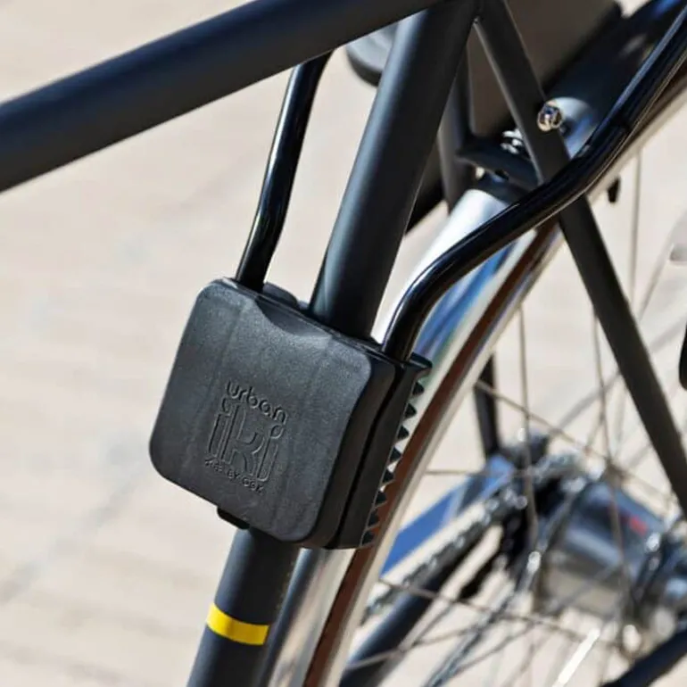 Siège vélo arrière Urban Iki - Fixation cadre - Noir / Marron