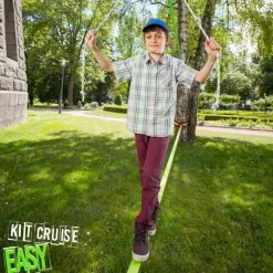 Slackline enfant et débutant avec main courante - Kit Easy