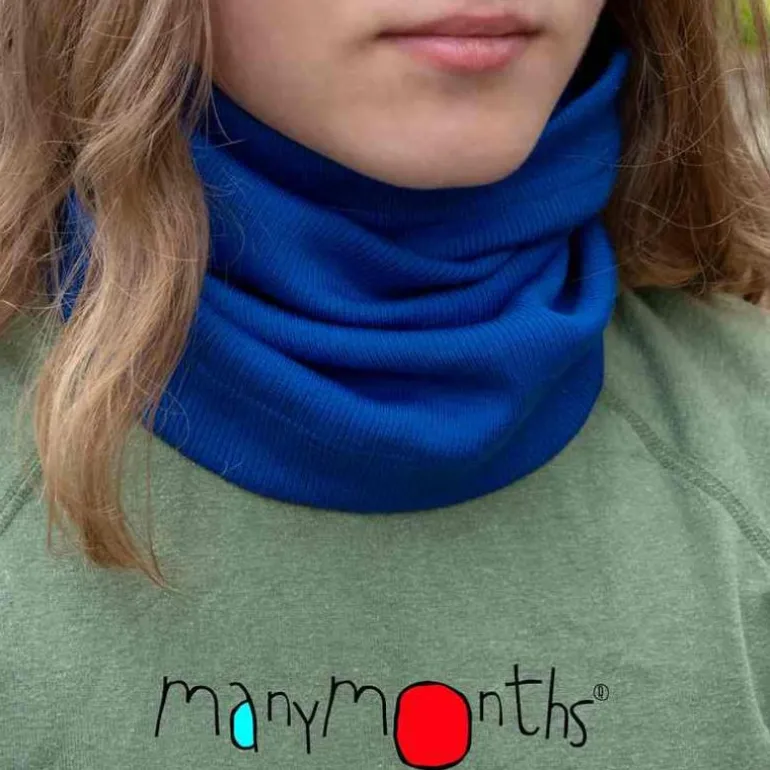 Snood enfant en laine mérinos - ManyMonths - Seabreeze Teal